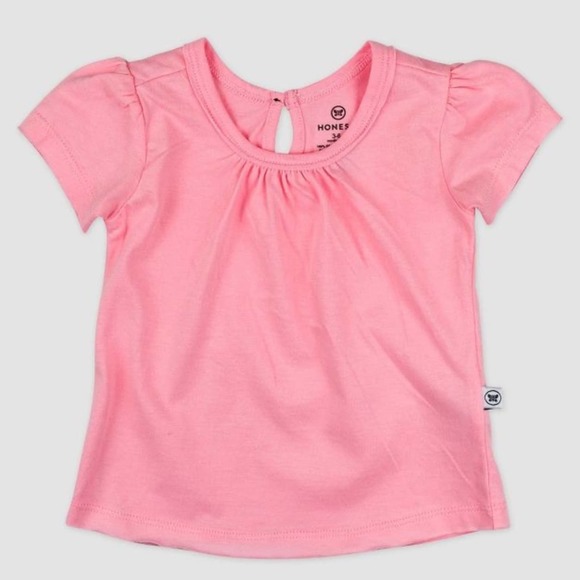 Honest Baby Girls' 10pk Rainbow Organic Cotton Puff Sleeve T-Shirts NWT 6-9 m - Picture 2 of 6